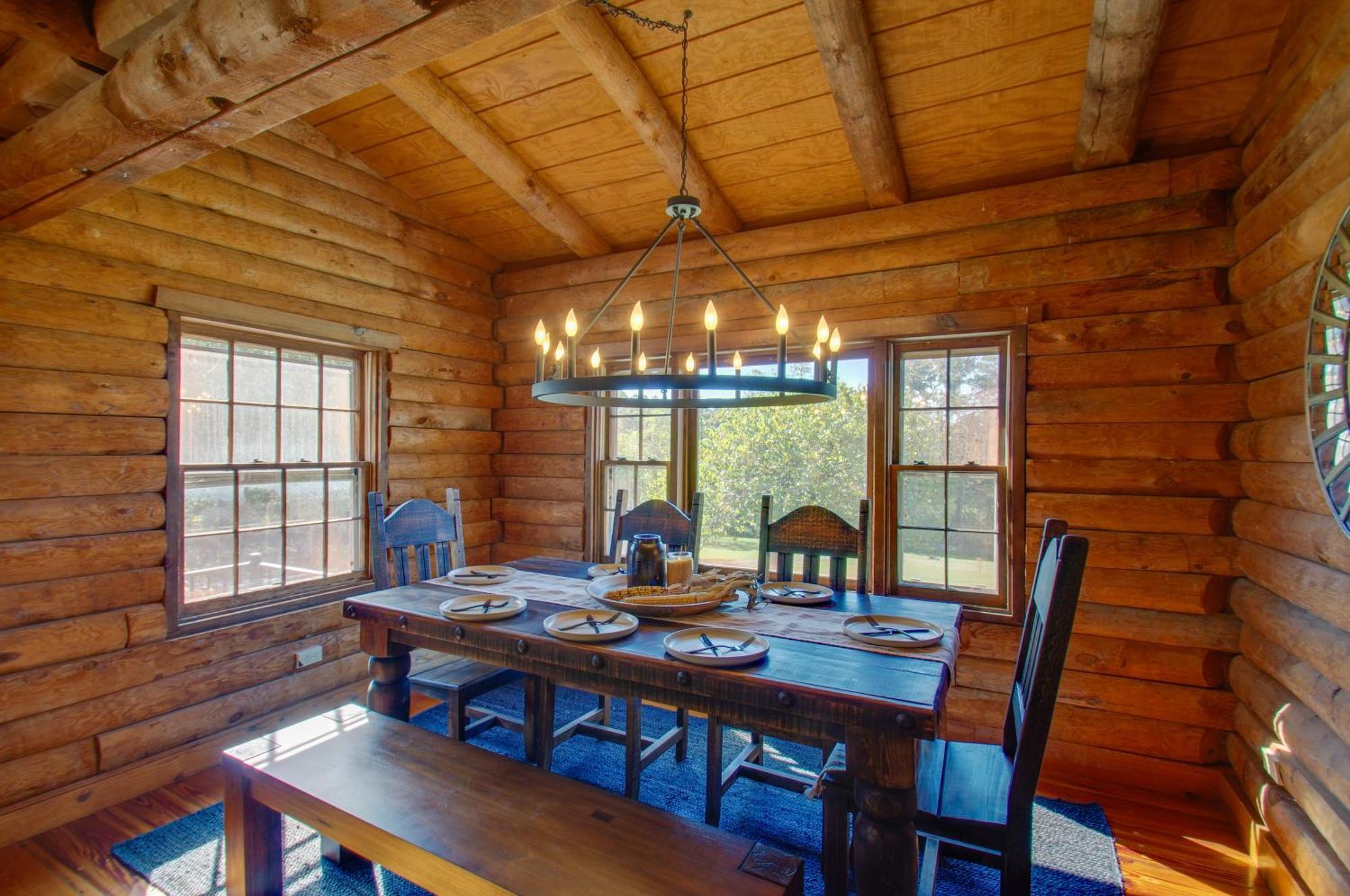 Cozy Log Cabin Getaway With Fire Pit And 3 Acres! Ruckersville Eksteriør bilde