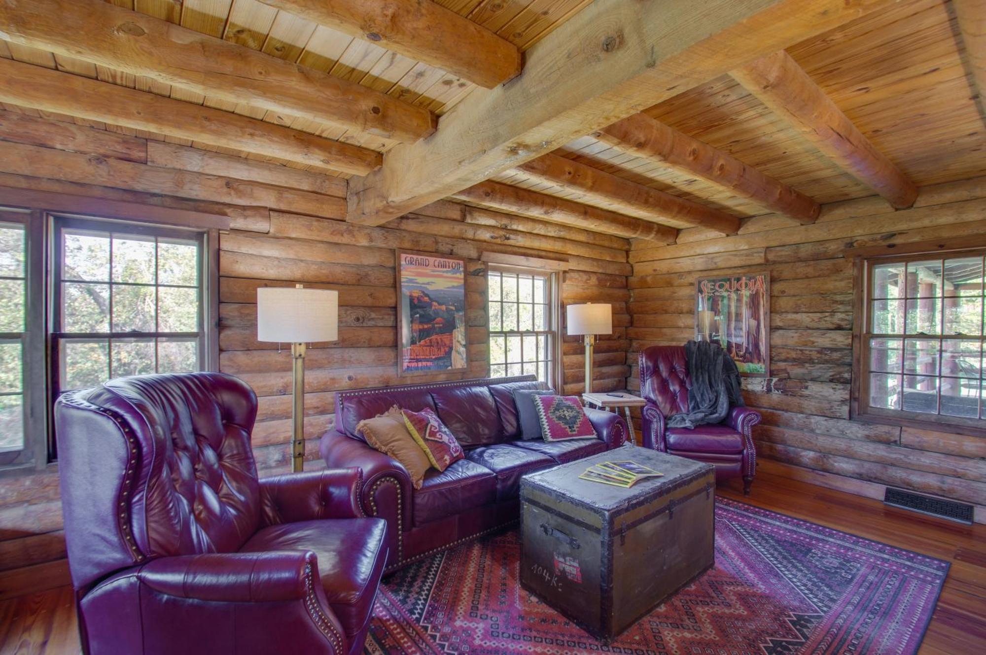 Cozy Log Cabin Getaway With Fire Pit And 3 Acres! Ruckersville Eksteriør bilde