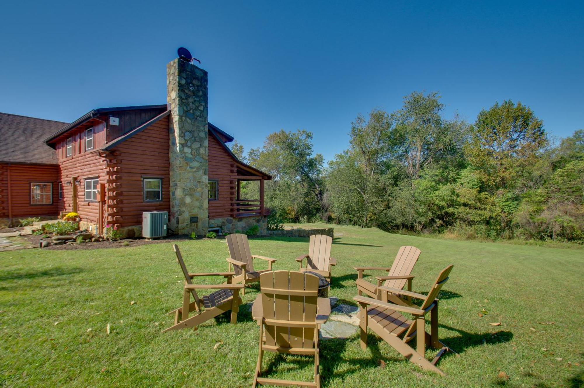 Cozy Log Cabin Getaway With Fire Pit And 3 Acres! Ruckersville Eksteriør bilde